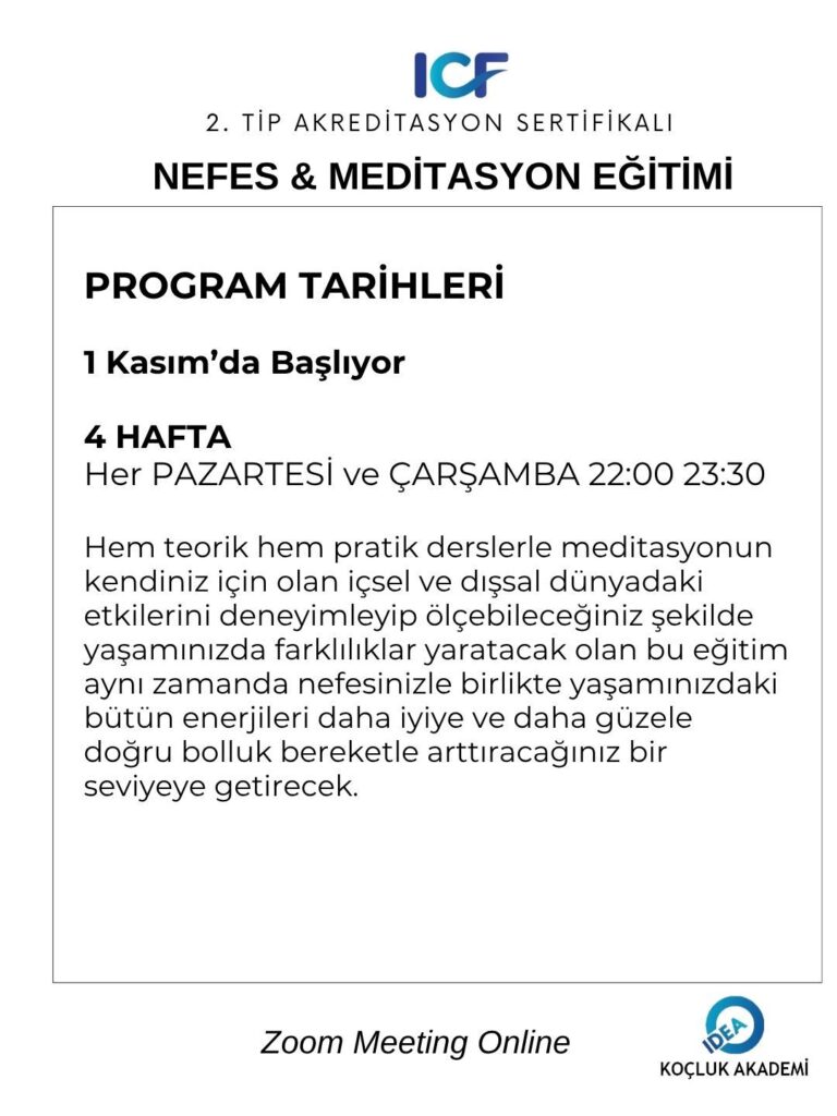 NEFES VE MEDİTASYON EĞİTİMİ (2)